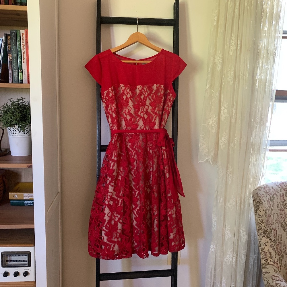 Red Lace Dress